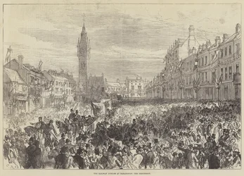 The Railway Jubilee at Darlington, the Procession